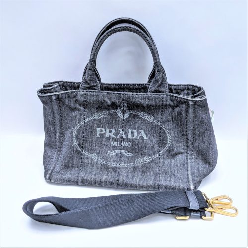 PRADA、プラダ、カナパ、デニム、トートバッグ