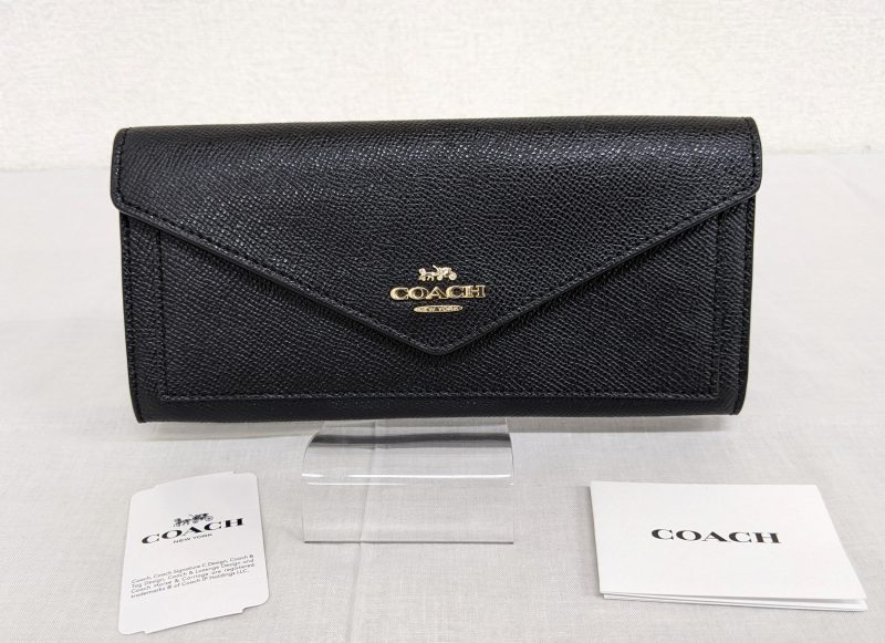 COACH,長財布,ブラック