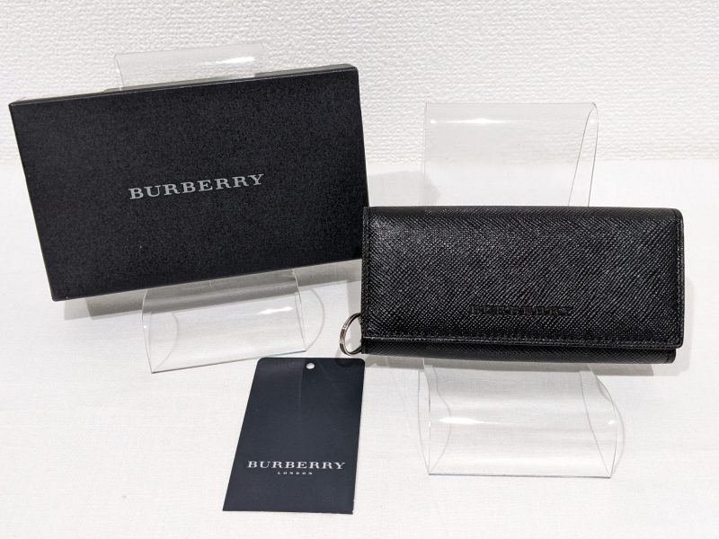 BURBERRY,4連キーケース,レザー