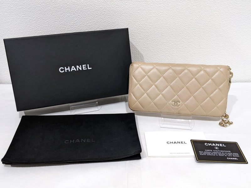 CHANEL,ベージュ,マトラッセ